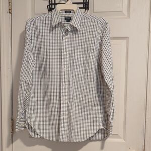 J. Crew Black and White Casual Button Down Shirt